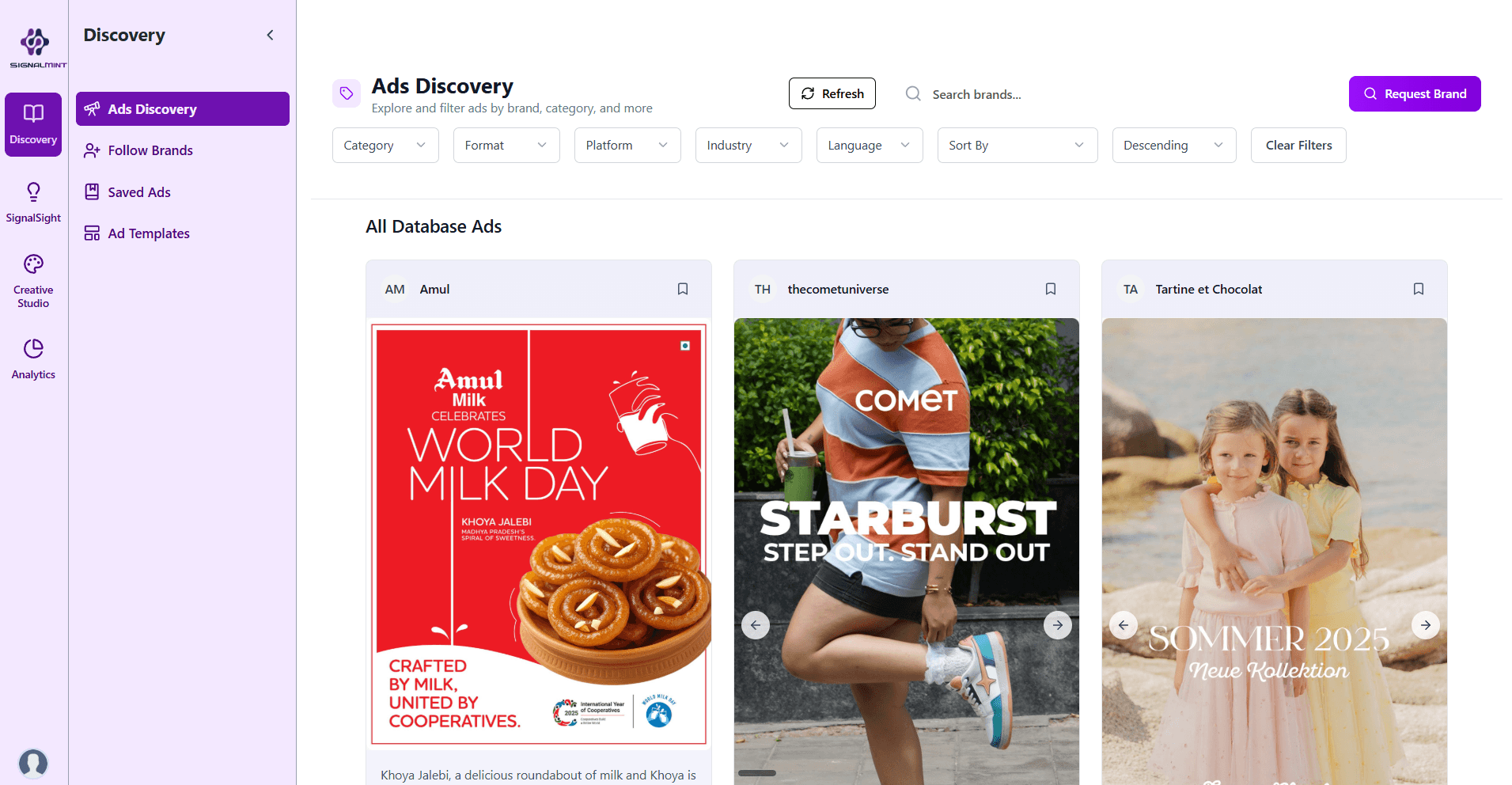 Ad Discovery Feature